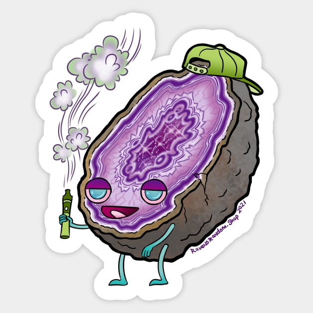 Semiprecious Stoner Sticker by Raven's Random